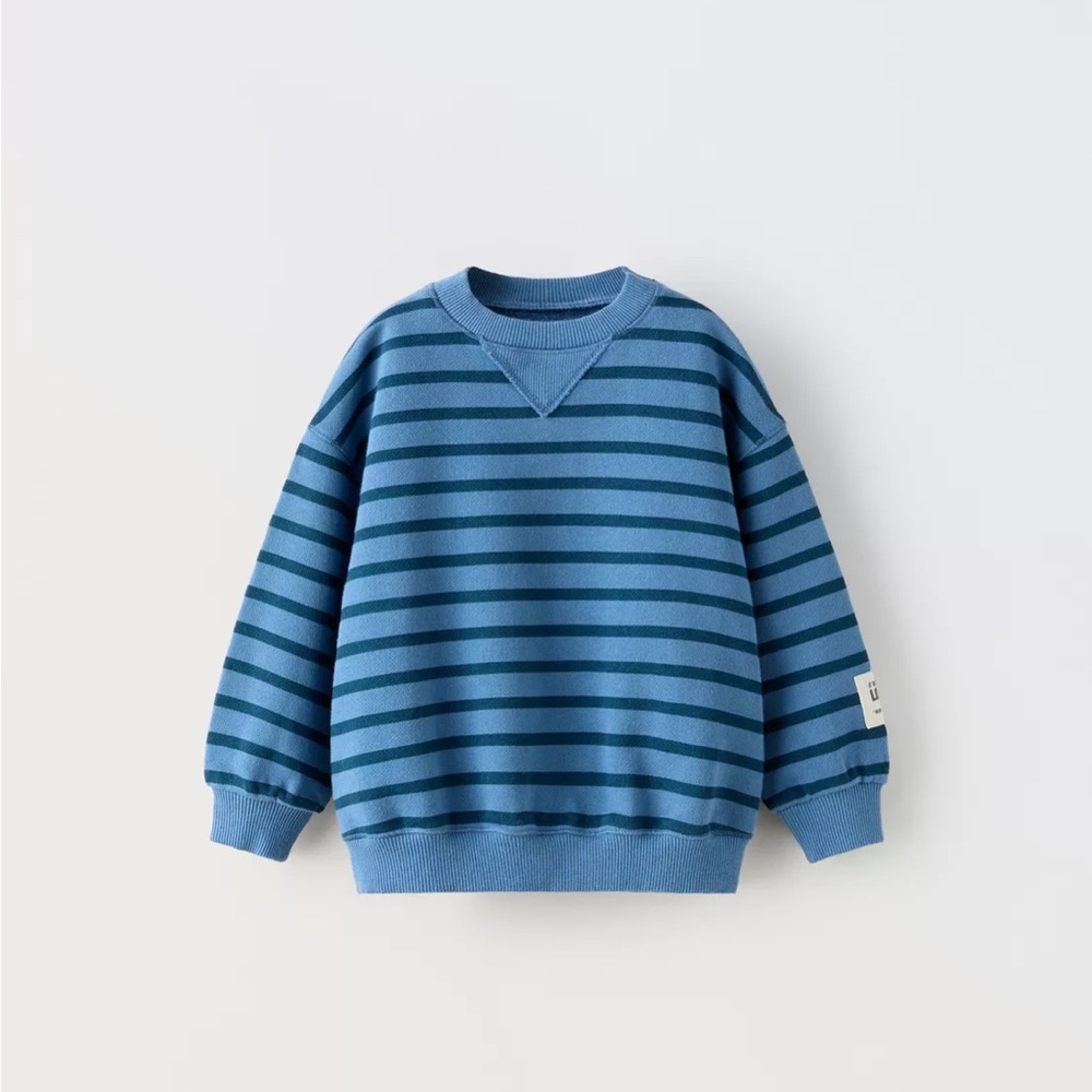Zara kids boys girls striped sweatshirt size 5